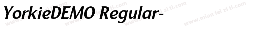 YorkieDEMO Regular字体转换